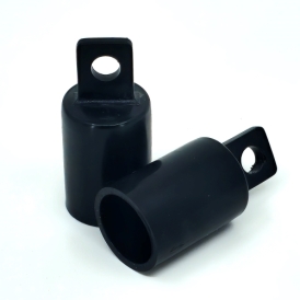 Plastic Dowel Caplets - Black - 3/8